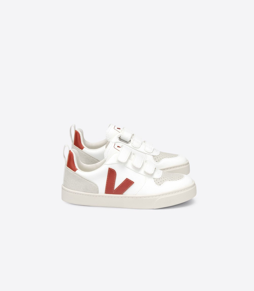 Veja Trainers Kids White - V-10 Velcro Cwl - SFGC-29374